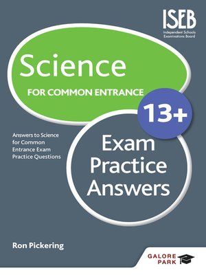 cover image of Science for Common Entrance 13+ Exam Practice Answers